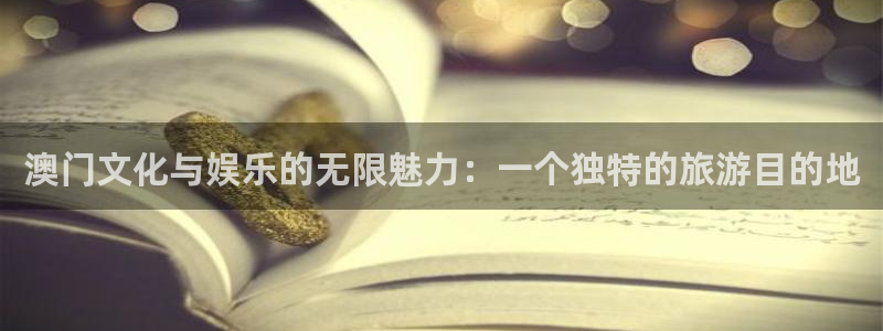下载辉达平台：澳门文化与娱乐的无限魅力：一个独特的旅游目的地